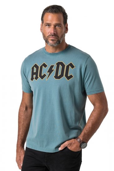 JP1880 849790 AC/DC Classic Logo Majica Tirkizno plava - Majice bendova - Band majice za muškarce