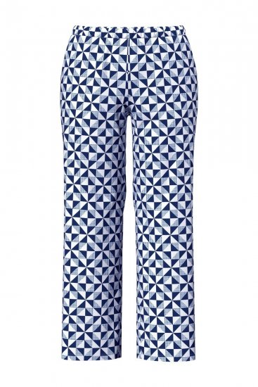 Ulla Popken 849850 Pidžama s kariranim uzorkom Svijetloplava - Pidžame/Loungewear - 
