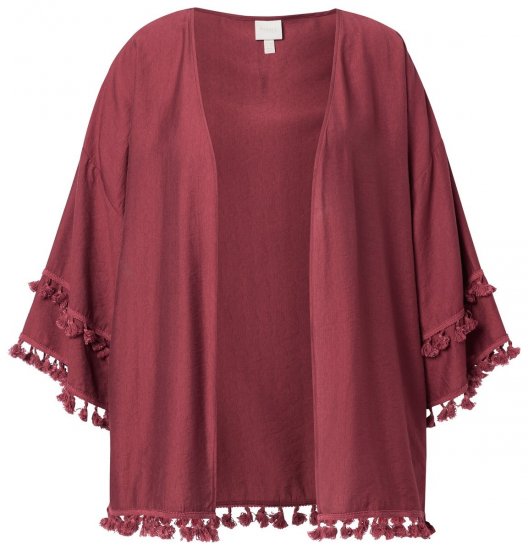 Ulla Popken 849860 Kimono Hrđavo crvena - Kardigani - Kardigani u velikim veličinama