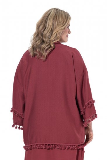 Ulla Popken 849860 Kimono Hrđavo crvena - Kardigani - Kardigani u velikim veličinama