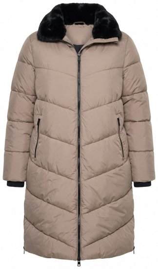 Ulla Popken 850041 Prošiveni kaput Taupe - Kaputi - Ženski kaputi velikih veličina