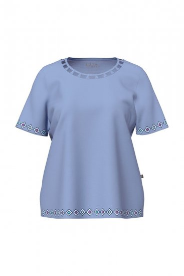 Ulla Popken 850045 Pidžama kratkih rukava Svijetloplava - Pidžame/Loungewear - 