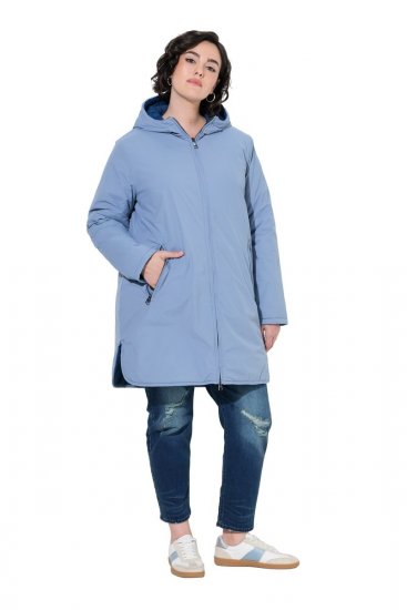 Ulla Popken 850361 Funkcionalna jakna Denim plava - Jakne - Jakne za žene velikih veličina