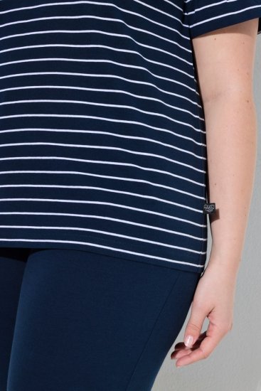 Ulla Popken 850403 Pidžama s cvjetnim uzorkom Tamnoplava - Pidžame/Loungewear - 