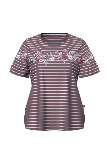 Ulla Popken 850403 Pidžama s cvjetnim uzorkom Smeđa - Pidžame/Loungewear - 