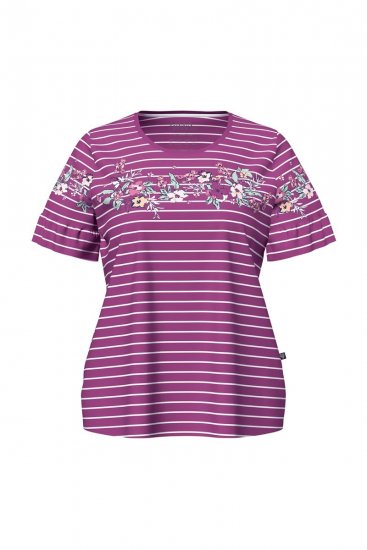 Ulla Popken 850403 Pidžama s cvjetnim uzorkom Ljubičasta - Pidžame/Loungewear - 