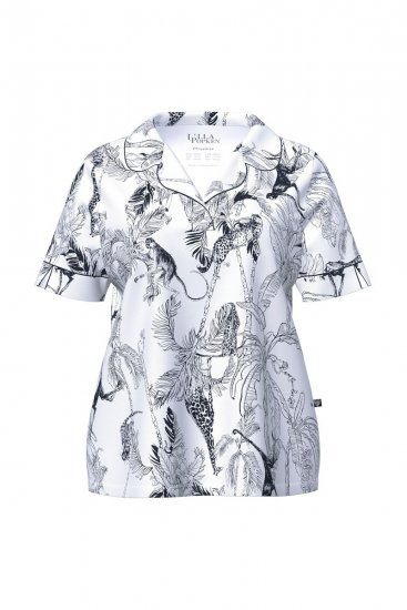 Ulla Popken 850441 Pidžama s uzorkom Prljavo bijela - Pidžame/Loungewear - 