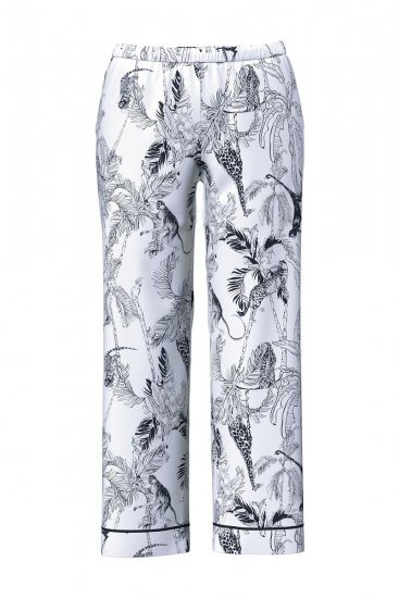 Ulla Popken 850441 Pidžama s uzorkom Prljavo bijela - Pidžame/Loungewear - 