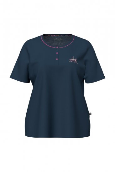 Ulla Popken 850864 3-dijelni komplet pidžame s kariranim uzorkom Ljubičasta - Pidžame/Loungewear - 