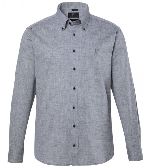 JP1880 850931 Chambray košulja dugih rukava Crna TALL - TALL košulje - TALL košulje za visoke muškarce