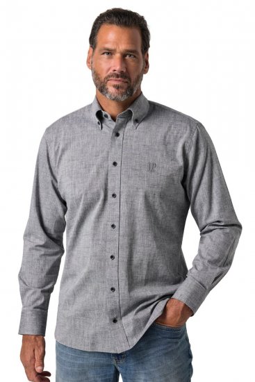 JP1880 850931 Chambray košulja dugih rukava Crna TALL - TALL košulje - TALL košulje za visoke muškarce
