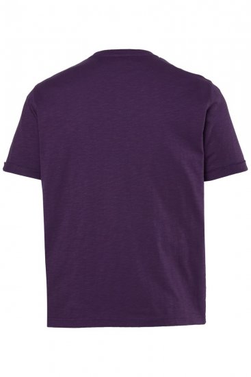 JP1880 850985 Majica s printom na prsima Tamnoljubičasta TALL - TALL T-shirts - Majice za Visoke Muškarce