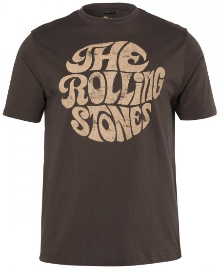 JP1880 851001 Rolling Stones Retro Logo Majica Boja lješnjaka TALL - TALL T-shirts - Majice za Visoke Muškarce