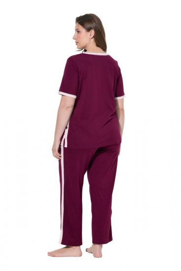 Ulla Popken 851245 Pidžama Bobičasto crvena - Pidžame/Loungewear - 