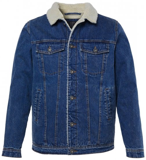 JP1880 851363 Traper jakna s teddy podstavom Denim plava TALL - TALL jakne - TALL jakne za visoke muškarce