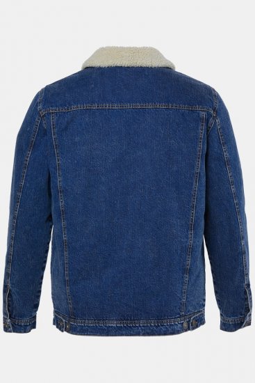 JP1880 851363 Traper jakna s teddy podstavom Denim plava - Jakne - Muške Jakne Veliki Brojevi