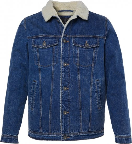 JP1880 851363 Traper jakna s teddy podstavom Denim plava - Jakne - Muške Jakne Veliki Brojevi