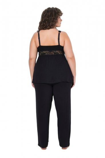 Ulla Popken 851693 Pidžama Crna - Pidžame/Loungewear - 