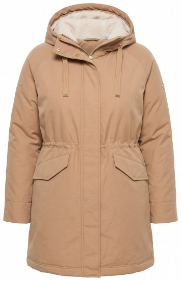 Ulla Popken 852028 Parka Bež - Kaputi - Ženski kaputi velikih veličina