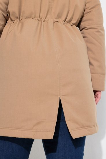 Ulla Popken 852028 Parka Bež - Kaputi - Ženski kaputi velikih veličina