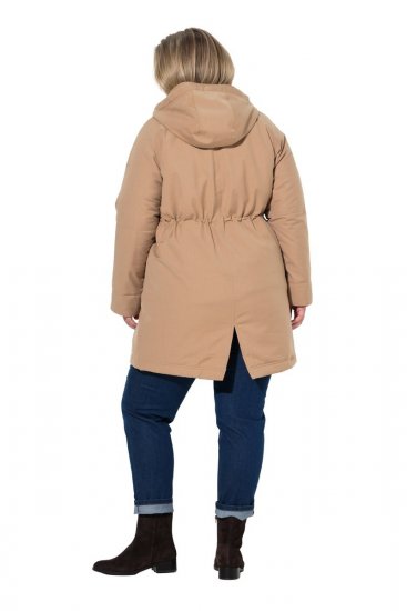 Ulla Popken 852028 Parka Bež - Kaputi - Ženski kaputi velikih veličina