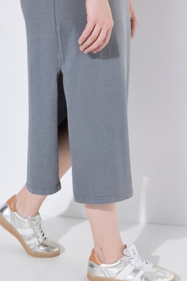 Ulla Popken 852218 Midi haljina kratkih rukava Siva - Midi haljine - Ženske midi haljine plus size