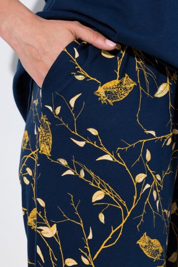 Ulla Popken 852577 Pidžama s uzorkom Tamnoplava - Pidžame/Loungewear - 