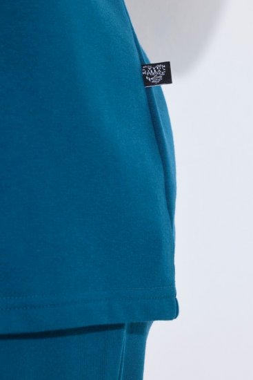 Ulla Popken 852710 Kućni pulover dugih rukava Petrolej - Pidžame/Loungewear - 