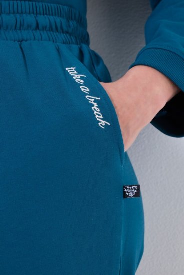 Ulla Popken 852725 Kućne hlače Petrolej - Pidžame/Loungewear - 