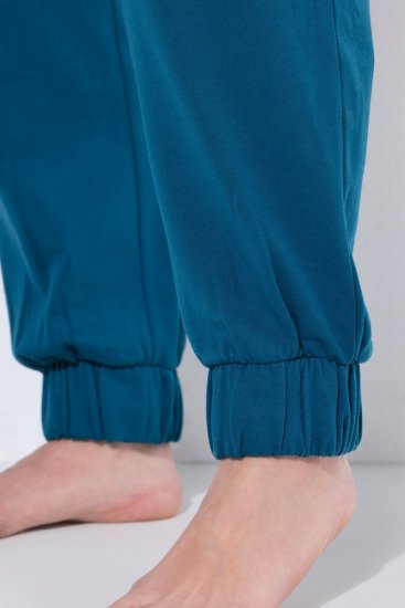 Ulla Popken 852725 Kućne hlače Petrolej - Pidžame/Loungewear - 