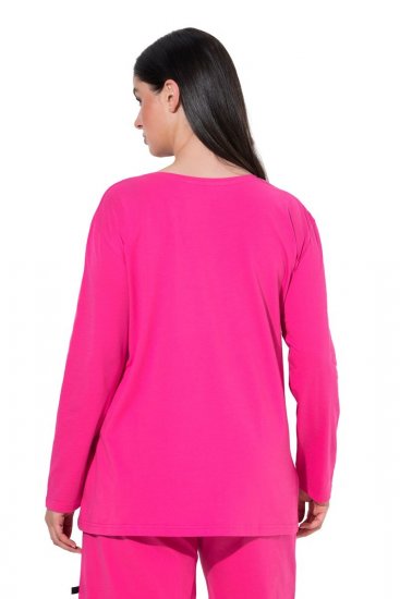 Ulla Popken 852747 Gornji dio pidžame dugih rukava Ružičasta - Pidžame/Loungewear - 
