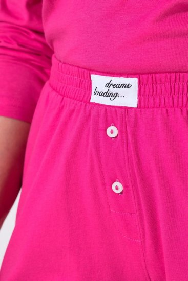Ulla Popken 852752 Kratke hlače za pidžamu s prugama 2 kom Ružičasta - Pidžame/Loungewear - 