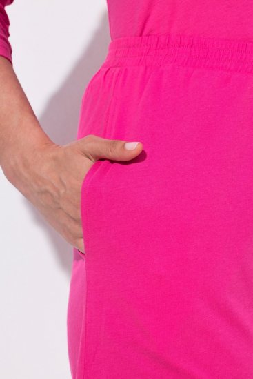 Ulla Popken 852752 Kratke hlače za pidžamu s prugama 2 kom Ružičasta - Pidžame/Loungewear - 