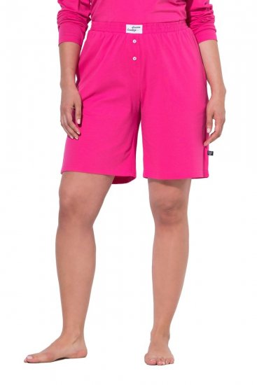 Ulla Popken 852752 Kratke hlače za pidžamu s prugama 2 kom Ružičasta - Pidžame/Loungewear - 