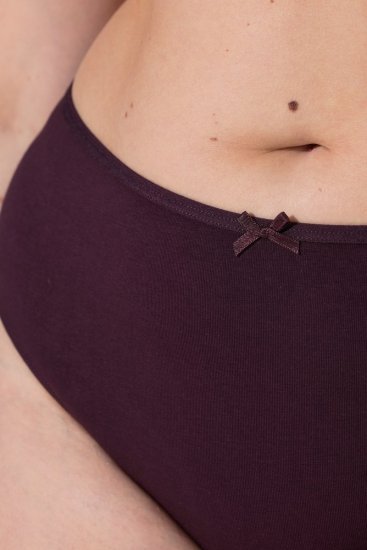 Ulla Popken 852758 Uzorkovane tange 5 kom Boja šljive - Gaćice - 