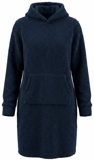 Ulla Popken 853353 Kućna haljina s kapuljačom Tamnoplava - Pidžame/Loungewear - 