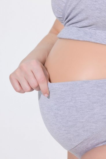 Ulla Popken 853611 Trudničke gaćice Siva melange - Gaćice - 