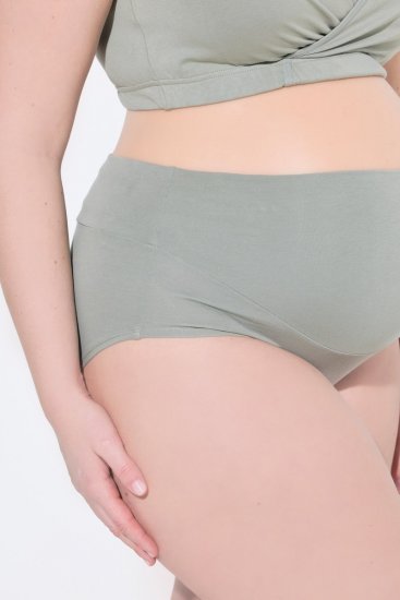 Ulla Popken 853611 Trudničke gaćice Sivozelena - Gaćice - 