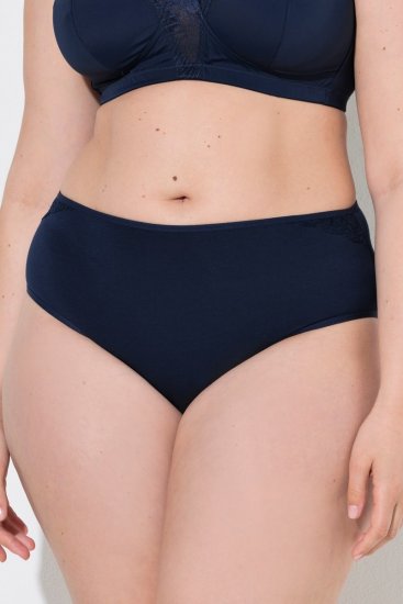 Ulla Popken 853698 Gaćice s čipkom 5 kom Crna - Gaćice - 