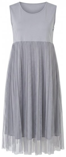 Ulla Popken 853879 Midi haljina A-kroja Siva - Midi haljine - Ženske midi haljine plus size
