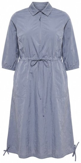 Ulla Popken 854413 Midi haljina s vezicom Siva - Midi haljine - Ženske midi haljine plus size