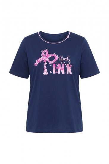 Ulla Popken 856141 Pidžama dugih rukava Tamnoplava - Pidžame/Loungewear - 