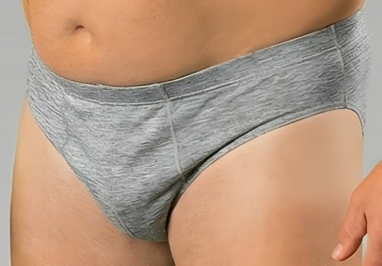 20 Nodi 934 Stretch Cotton Briefs Grey - Gaćice - Muške gaćice veliki brojevi
