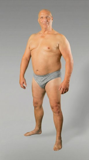 20 Nodi 934 Stretch Cotton Briefs Grey - Gaćice - Muške gaćice veliki brojevi