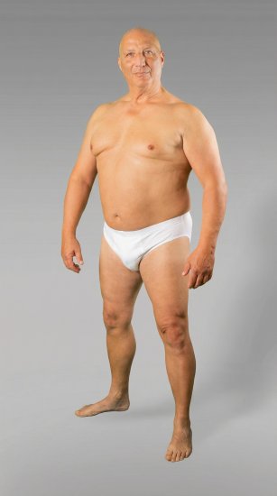 20 Nodi 934 Stretch Cotton Briefs White - Gaćice - Muške gaćice veliki brojevi