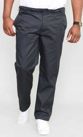 D555 Basilio Pants with elasticated waist Black - Traperice & hlače - Muške Traperice i Hlače Veliki Brojevi