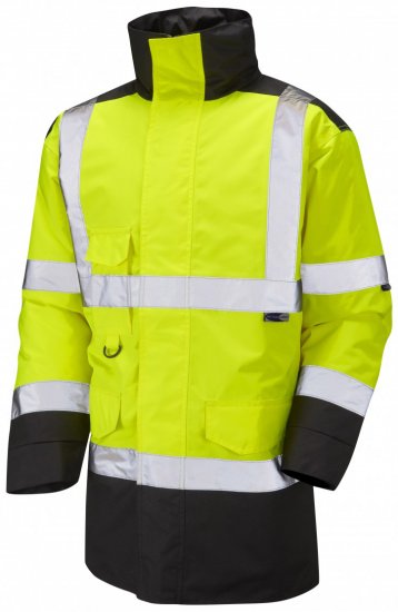 Leo Tawstock Warm Quilted Anorak Hi-Vis Yellow/Black - Radna odjeća - Radna Odjeća Veliki Brojevi