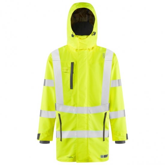 Leo Eastleigh Ecoviz 10K Performance Breathable Anorak Hi-Vis Yellow - Radna odjeća - Radna Odjeća Veliki Brojevi
