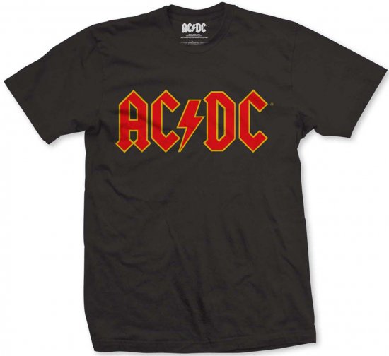 AC/DC Logo T-shirt Black - Majice Kratkih Rukava - Muške Majice Kratkih Rukava Veliki Brojevi 