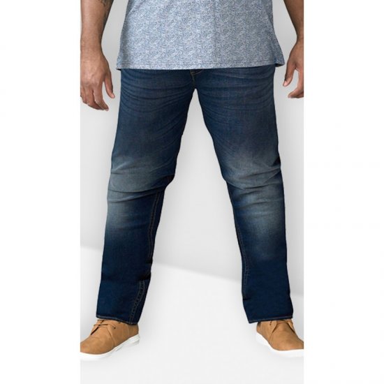 D555 Ambrose Tapered Fit Stretch Jeans Dark Blue TALL SIZES - MUŠKA ODJEĆA MT-6XLT - Odjeća za Visoke Muškarce